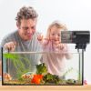 Automatic Fish Feeder 8.45OZ Capacity Electric Fish Food Dispenser for Fish Tank Aquarium Moisture-Proof Fish Feed Timer with 4 Programmable Modes Adj