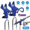 2Pcs Fishing Rod Holders For Bank Fishing 360° Omni-Directional Stainless Steel Detachable Fishing Pole Holders for Ground Beach Sand Stand Summer Fis
