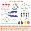 101Pcs Fishing Lures Kit Soft Plastic Fishing Baits Set Spoon Fishing Gear Tackle with Soft Worms Crankbaits Box for Freshwater Saltwater to Bait Bass