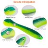 10Pcs Soft Fishing Lures Realistic Bass Loach Swimming Lure Plastic Fake Fishing Bait Equipment for Saltwater Freshwater