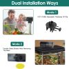 Automatic Fish Feeder 8.45OZ Capacity Electric Fish Food Dispenser for Fish Tank Aquarium Moisture-Proof Fish Feed Timer with 4 Programmable Modes Adj