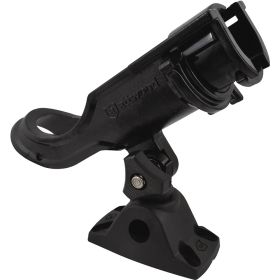 Attwood Heavy Duty Adjustable Black Rod Holder with Combo Mount