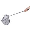 Foldable Fish Landing Net Collapsible Handle Fishing Net with 38.6in-67in Aluminum Alloy Telescopic Pole for Kayak Fly Catfish Bass Crab Trout Fishing