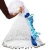 6ft Radius Fishing Cast Net Bait Trap Easy Throw Heavy Duty Hand Cast Net with Chain Sinker Bottom Spread