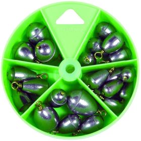 Eagle Claw NLDPBC Steel Bass Casting Weight Sinker Assortment
