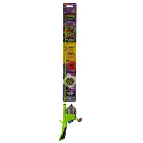 Kid Casters Teenage Mutant Ninja Turtle Youth Fiberglass Spincasting Fishing Rod and Reel Combo