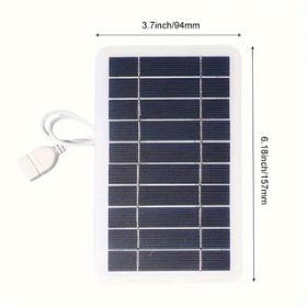 IAGREEA Solar Panel, 3W Portable Solar Charger, Small And Lightweight,4PCS, Suitable For Mountaineering Travel Outdoor Activities