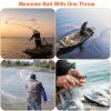 6ft Radius Fishing Cast Net Bait Trap Easy Throw Heavy Duty Hand Cast Net with Chain Sinker Bottom Spread