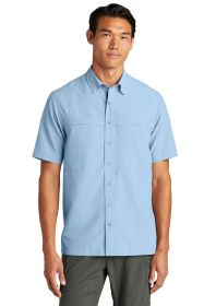 Port Authority Short Sleeve UV Daybreak Shirt W961 (Color: Light Blue, size: XL)