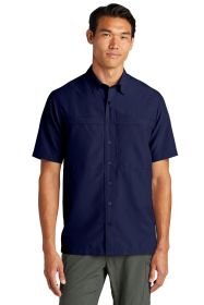 Port Authority Short Sleeve UV Daybreak Shirt W961 (Color: True Navy, size: S)