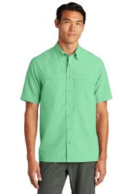 Port Authority Short Sleeve UV Daybreak Shirt W961 (Color: Bright Seafoam, size: XS)