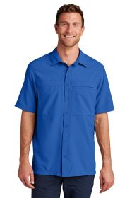 Port Authority Short Sleeve UV Daybreak Shirt W961 (Color: True Royal, size: XL)