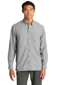 Port Authority Long Sleeve UV Daybreak Shirt W960 (Color: Gusty Grey, size: 3XL)