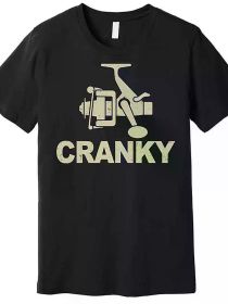 Crank Bait Funny Fishing Gift Premium T-Shirt, Funny Men's Short Sleeve Pattern T-Shirt (Color: Black, size: M)